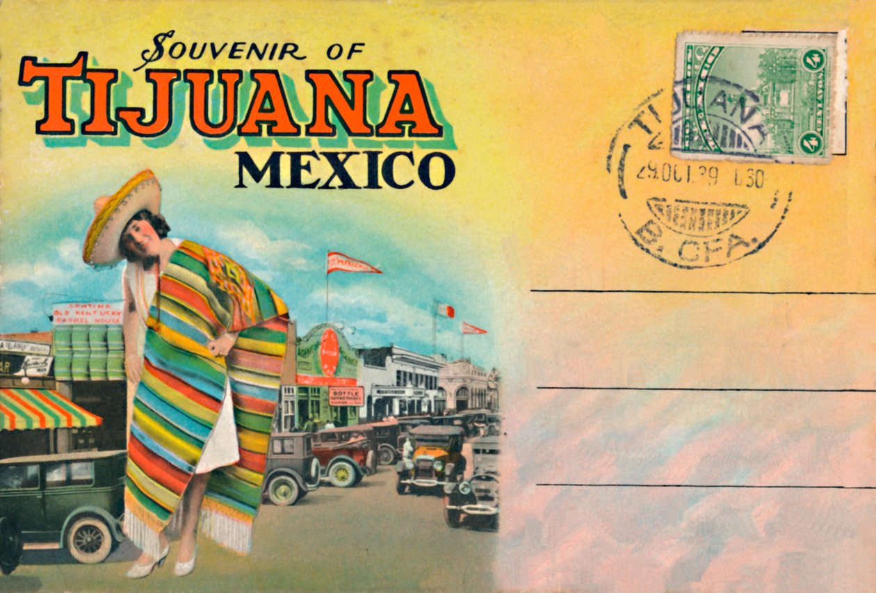 Souvenir von Tijuana, Mexiko, ca. 1939 von Unbekannt