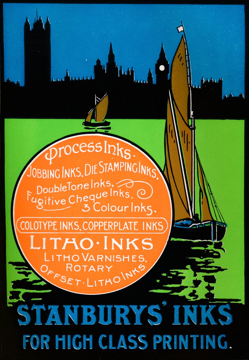 Stanburys Tinten für hochwertigen Druck, 1917 von Unbekannt