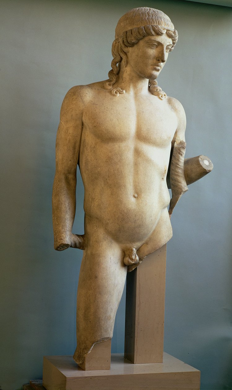 Statue des Apollo, Griechisch, ca. 480-400 v. Chr. von Unbekannt