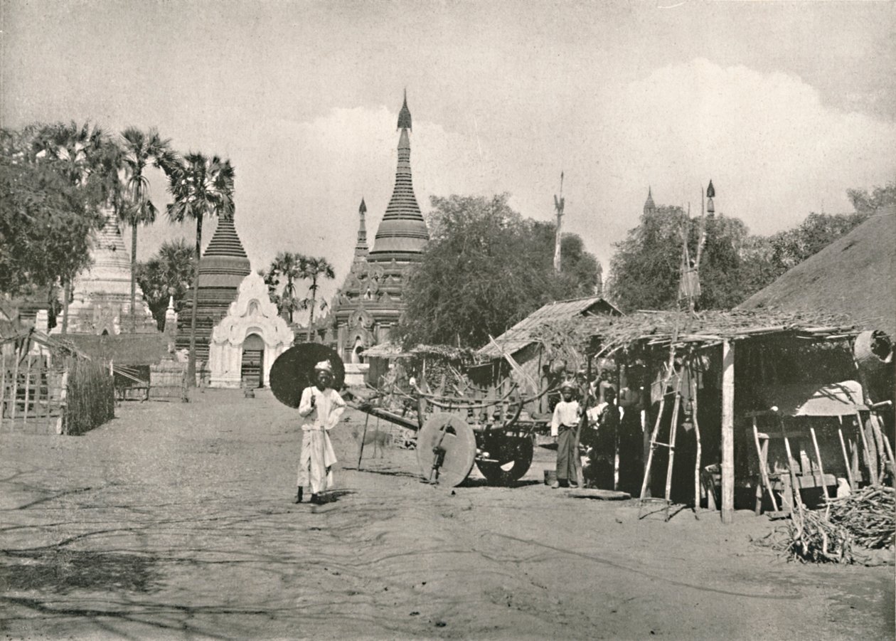 Straßenszene, Bhamo, 1900 von Unbekannt