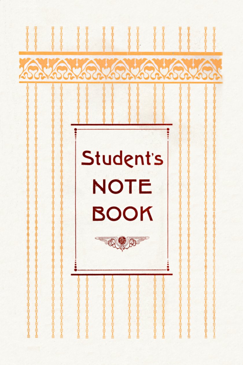 Studenten-Notizbuch, 1917 von Unbekannt
