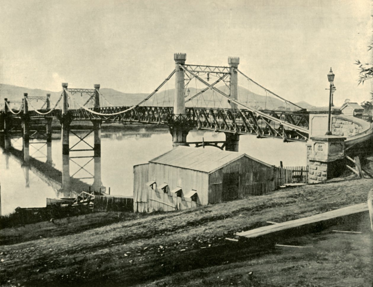 Hängebrücke über den Fitzroy, 1901 von Unbekannt