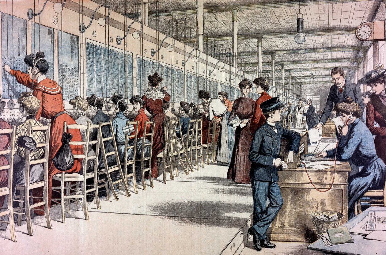 Telefonzentrale, Paris von Unbekannt