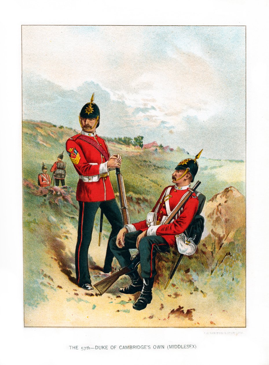 Der 57. Herzog von Cambridges Own Middlesex, um 1890 von Unbekannt