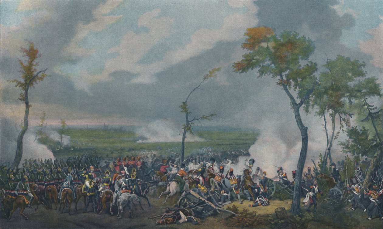 Die Schlacht bei Hanau, 30. Oktober 1813, 1896 von Unbekannt