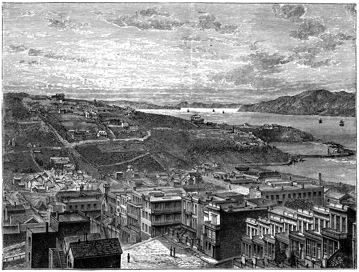 Die Bucht von San Francisco, Amerika von Unbekannt