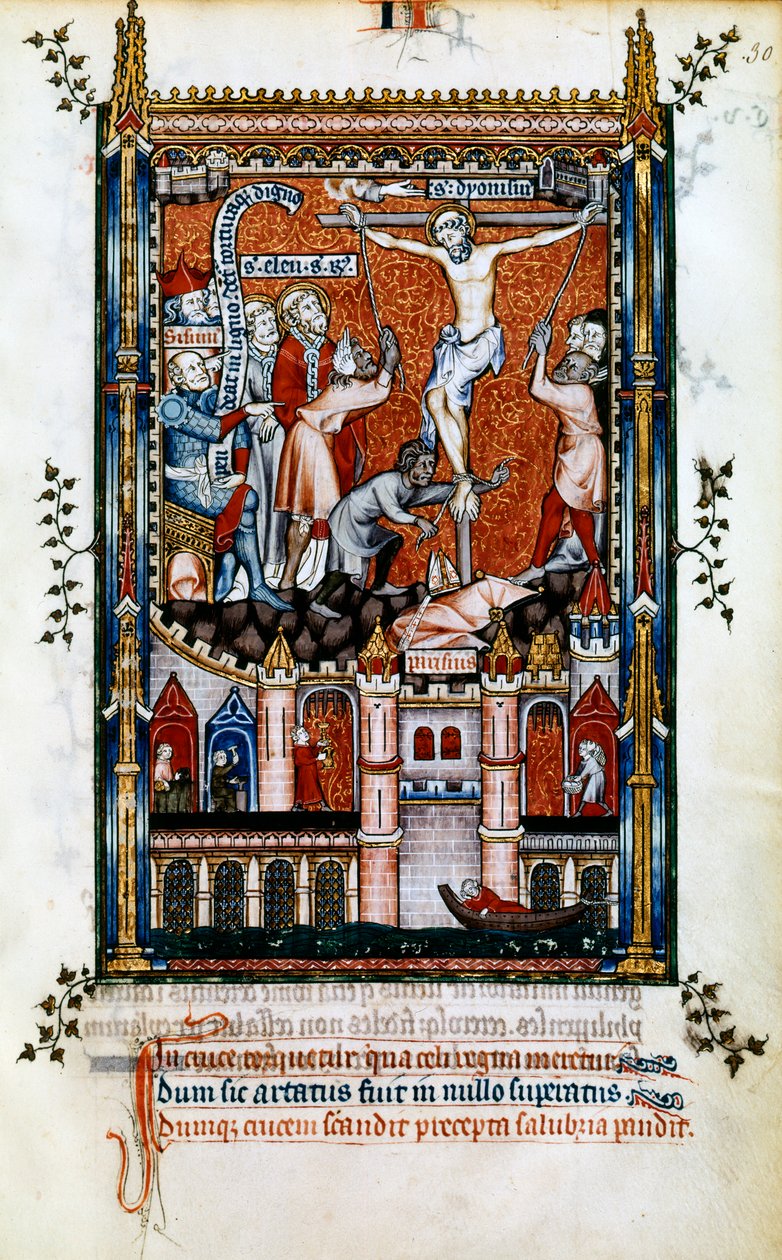Die Kreuzigung des Hl. Denis, 1317 von Unbekannt