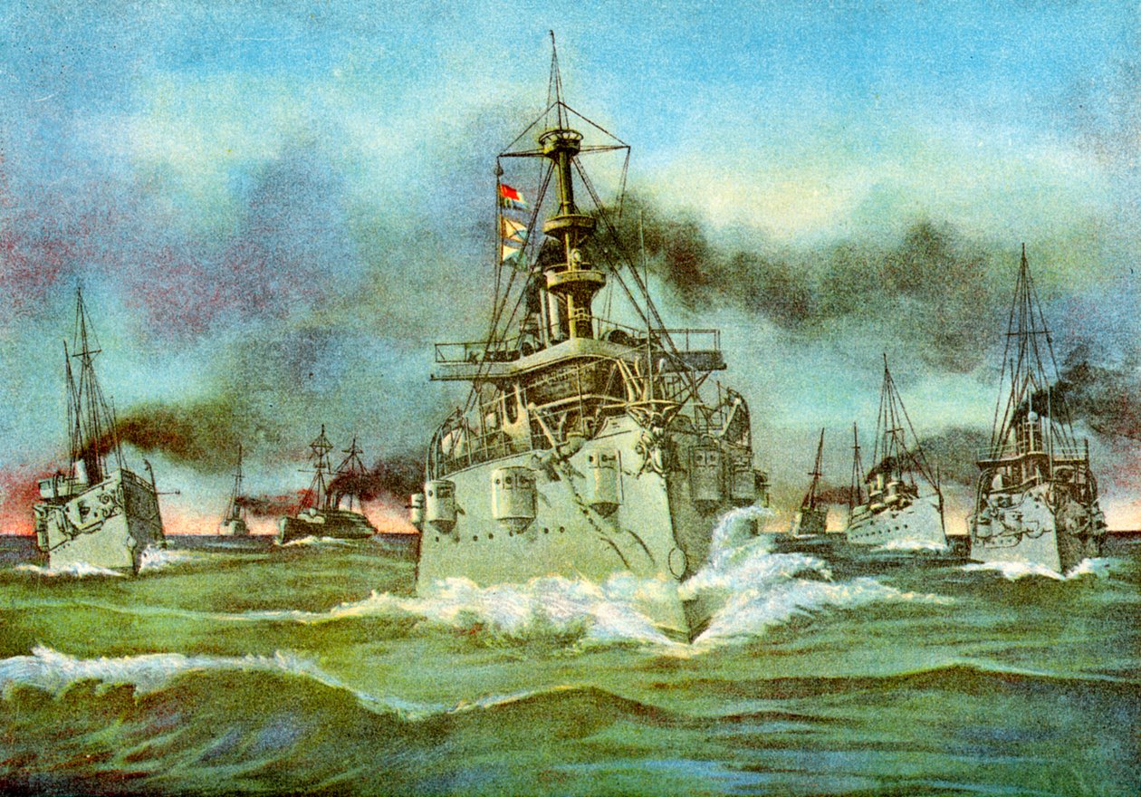 Das Fliegende Geschwader, Spanisch-Amerikanischer Krieg, 1898 von Unbekannt