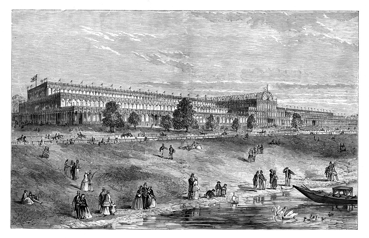 Die Große Ausstellung, Hyde Park, London, um 1851, 1888 von Unbekannt
