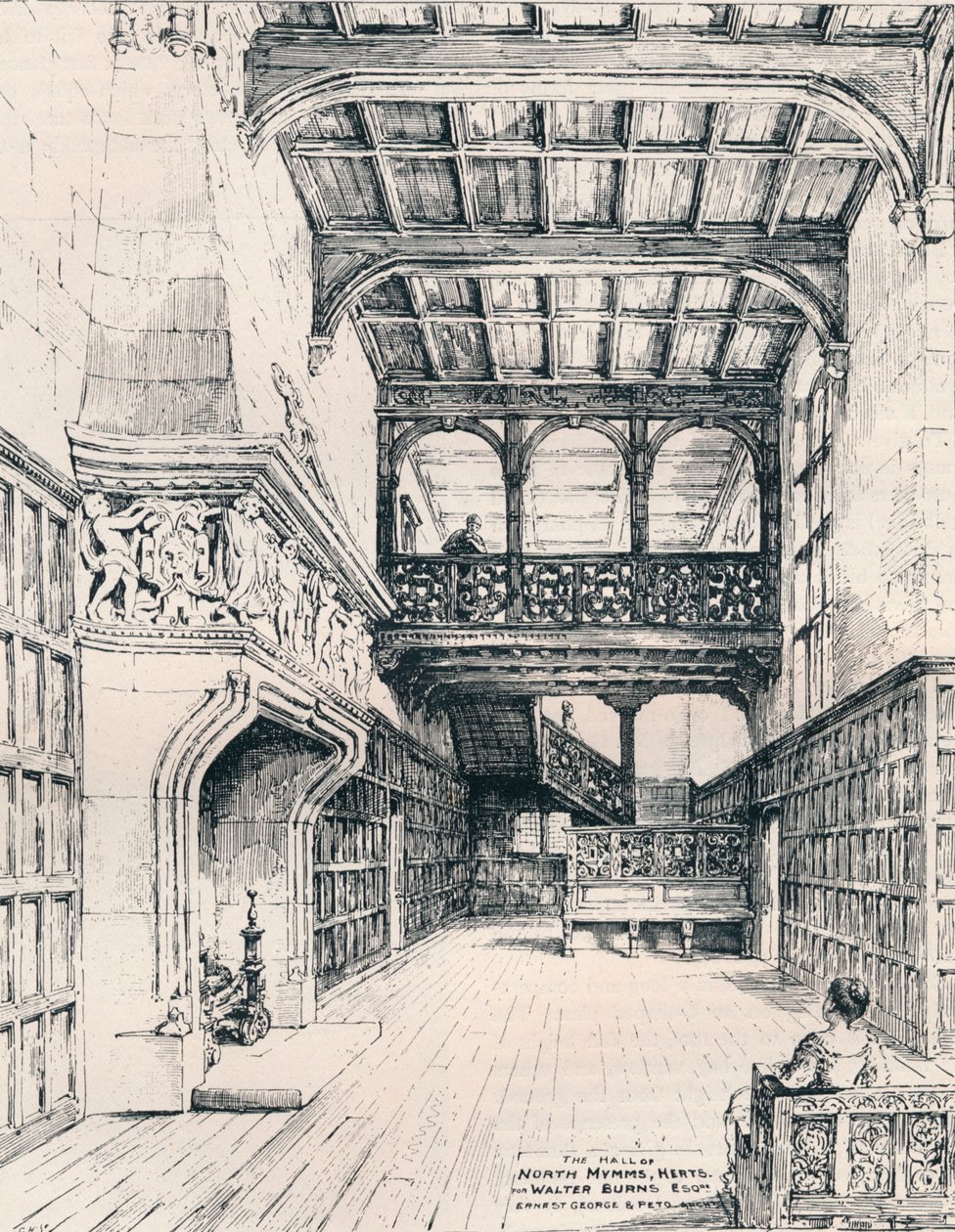 Die Halle von North Mymms, Herts, 1898 von Unbekannt