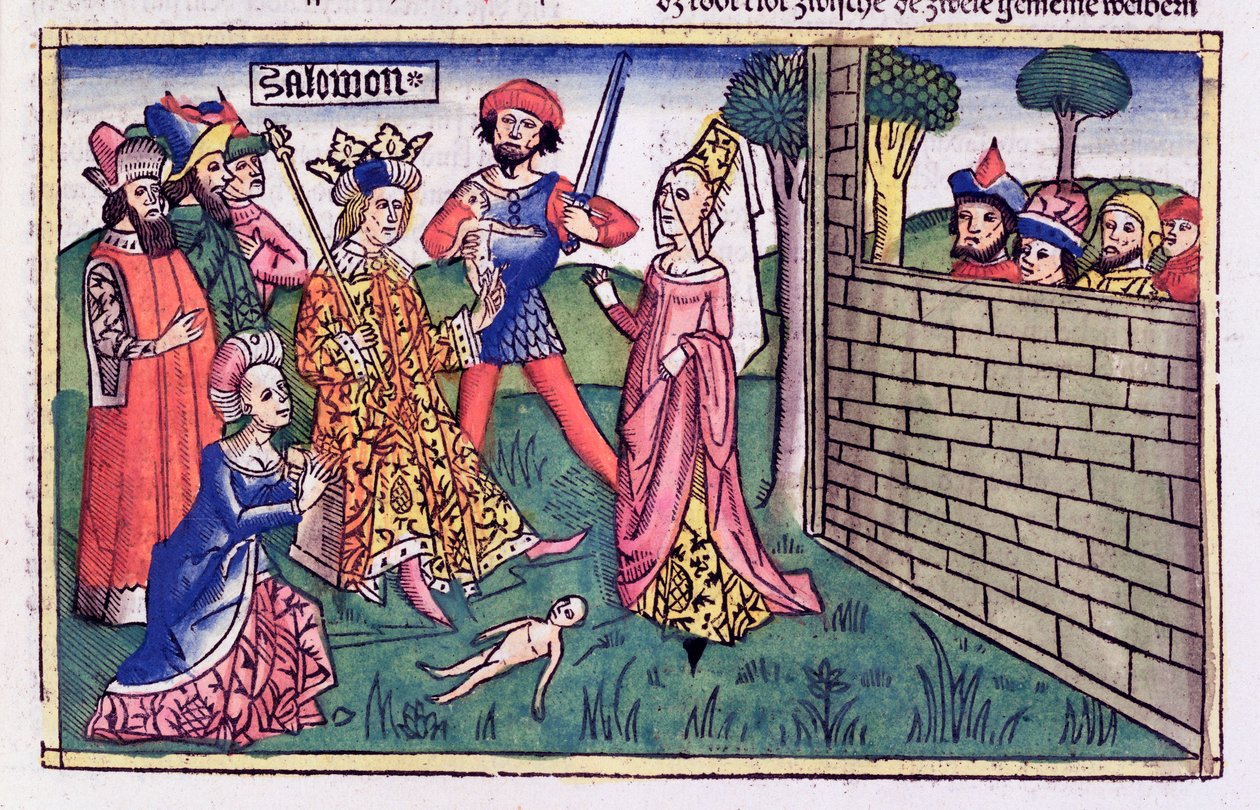 Das Urteil Salomos von Unbekannt