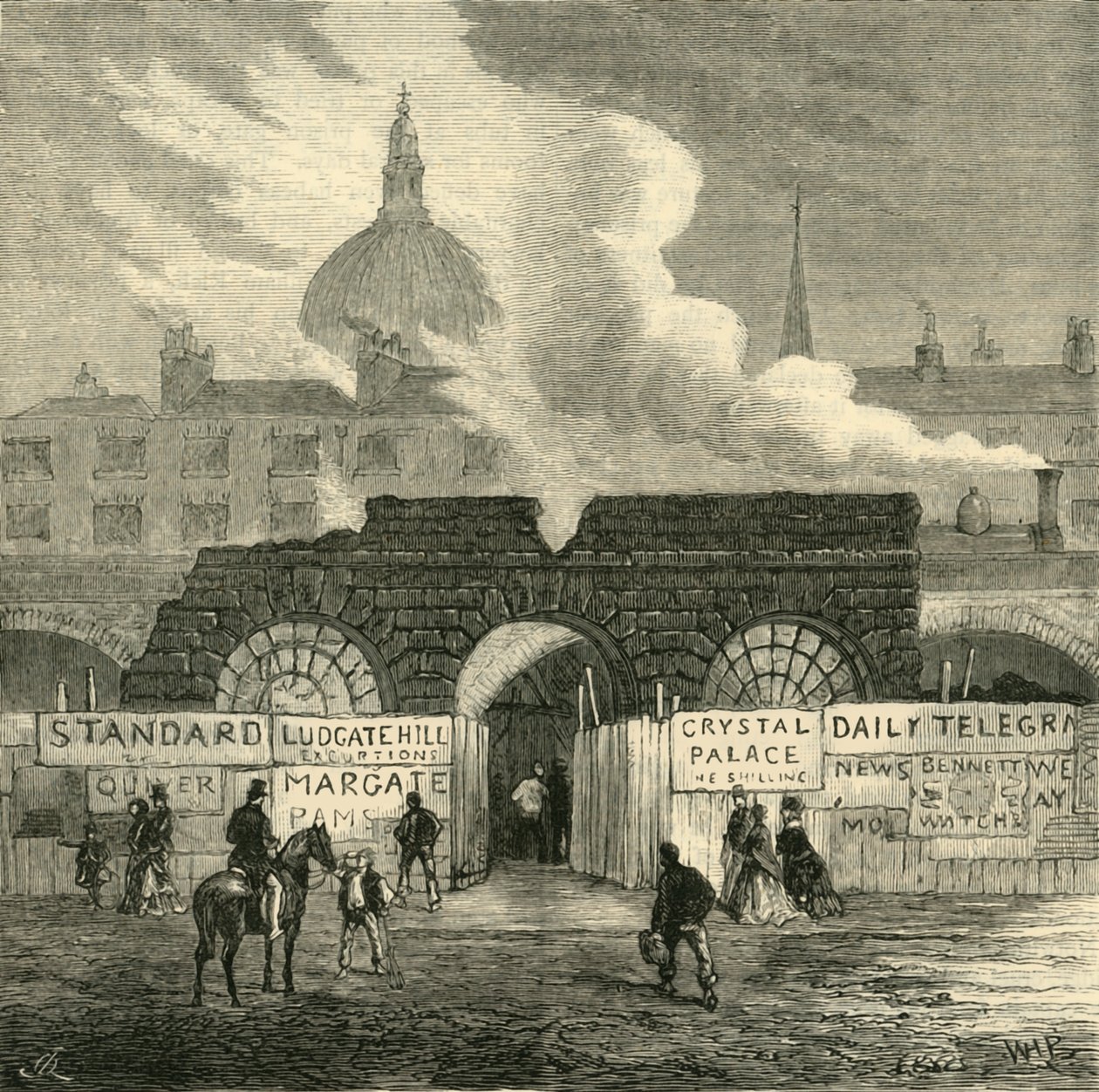 Die letzten Überreste des Fleet-Gefängnisses, um 1872 von Unbekannt