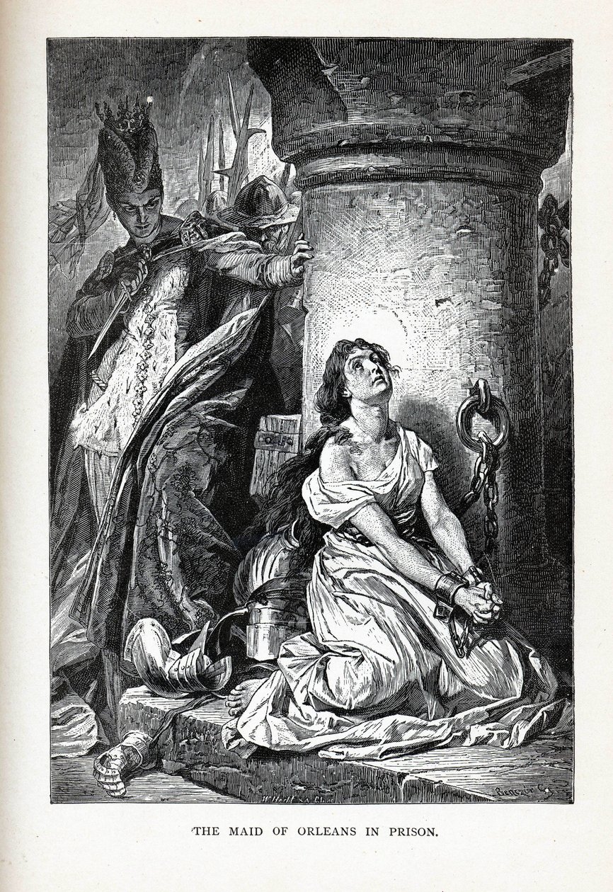 Die Jungfrau von Orléans im Gefängnis, 1882 von Unbekannt