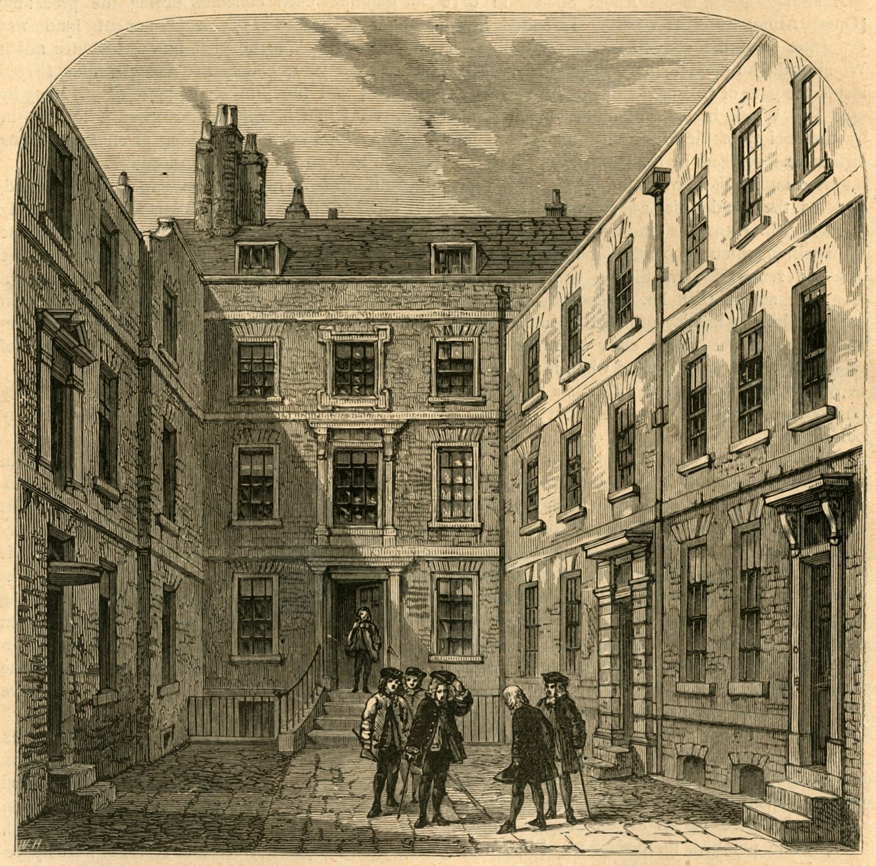 Das Haus der Royal Society in Crane Court, 1897 von Unbekannt