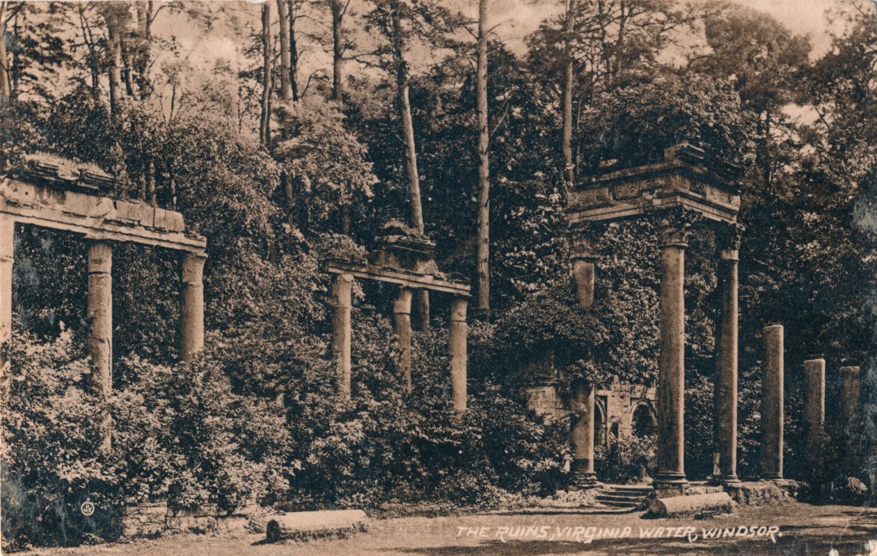 Die Ruinen, Virginia Water, Windsor, ca. 1917 von Unbekannt