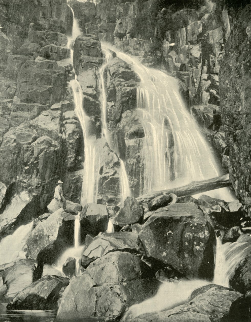 Die Wellington-Fälle, Mount Wellington, 1901 von Unbekannt