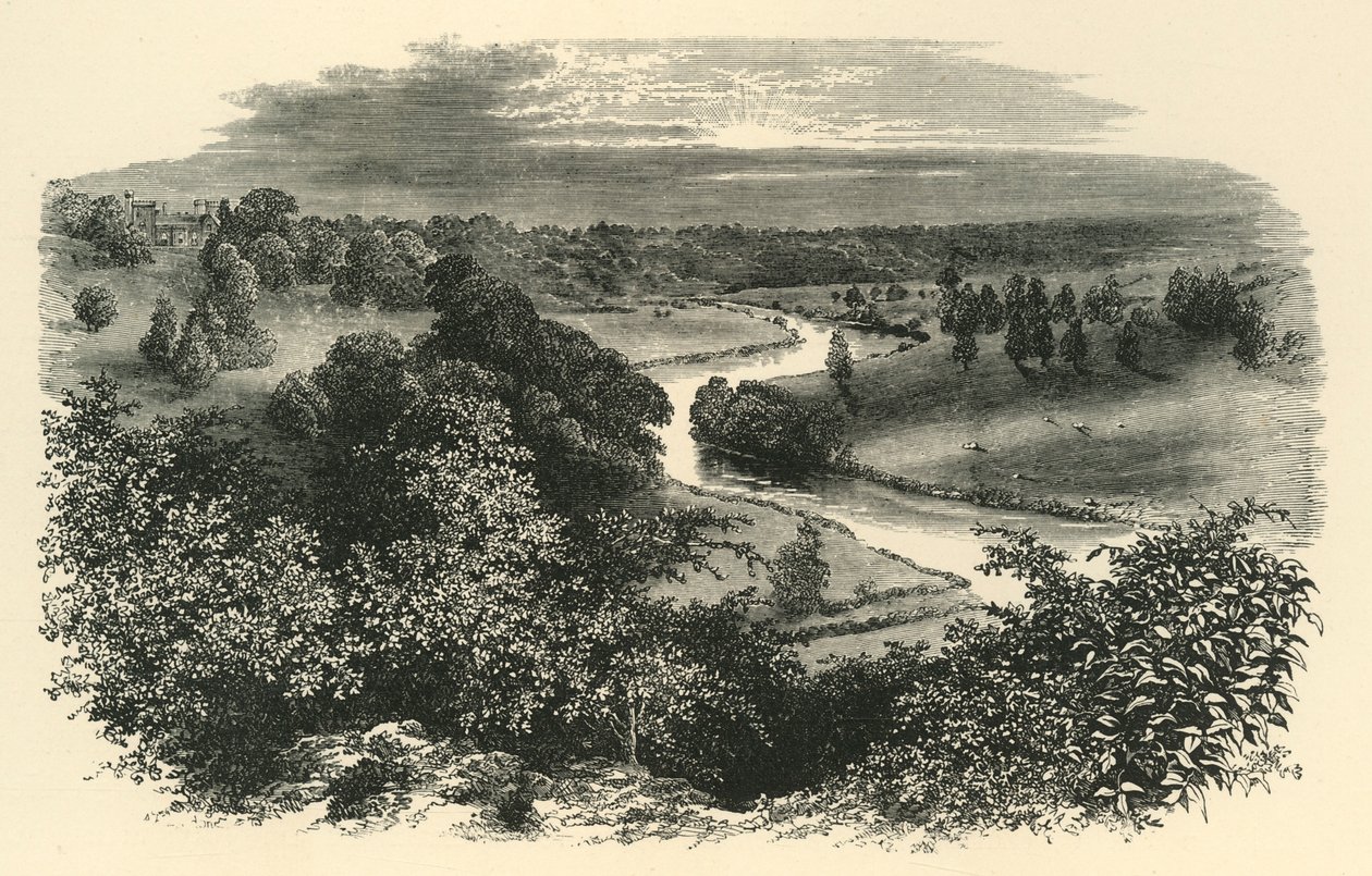Der Wye, von Goodrich Castle, ca. 1890 von Unbekannt