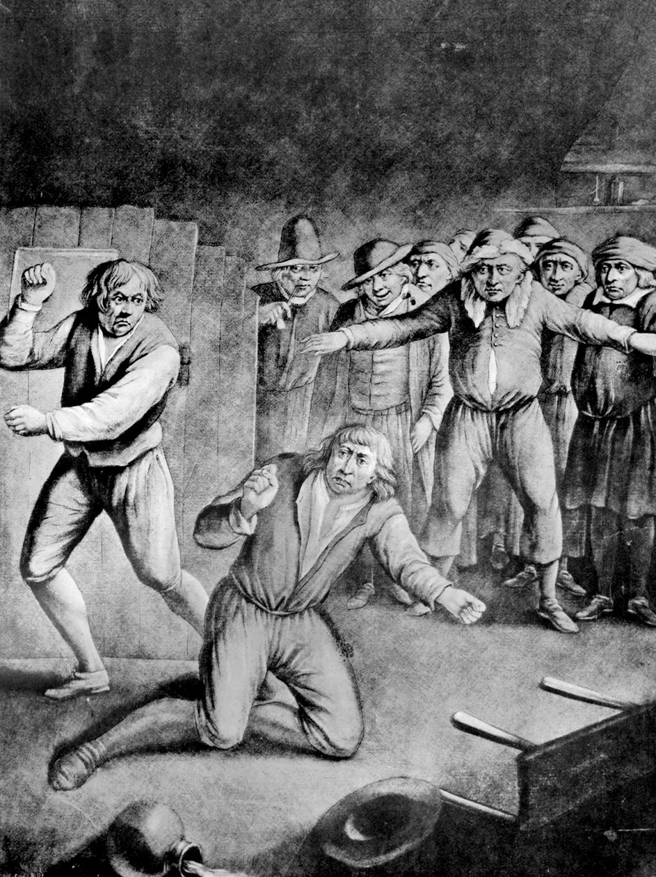 Der Boxkampf, 1730 von Unbekannt