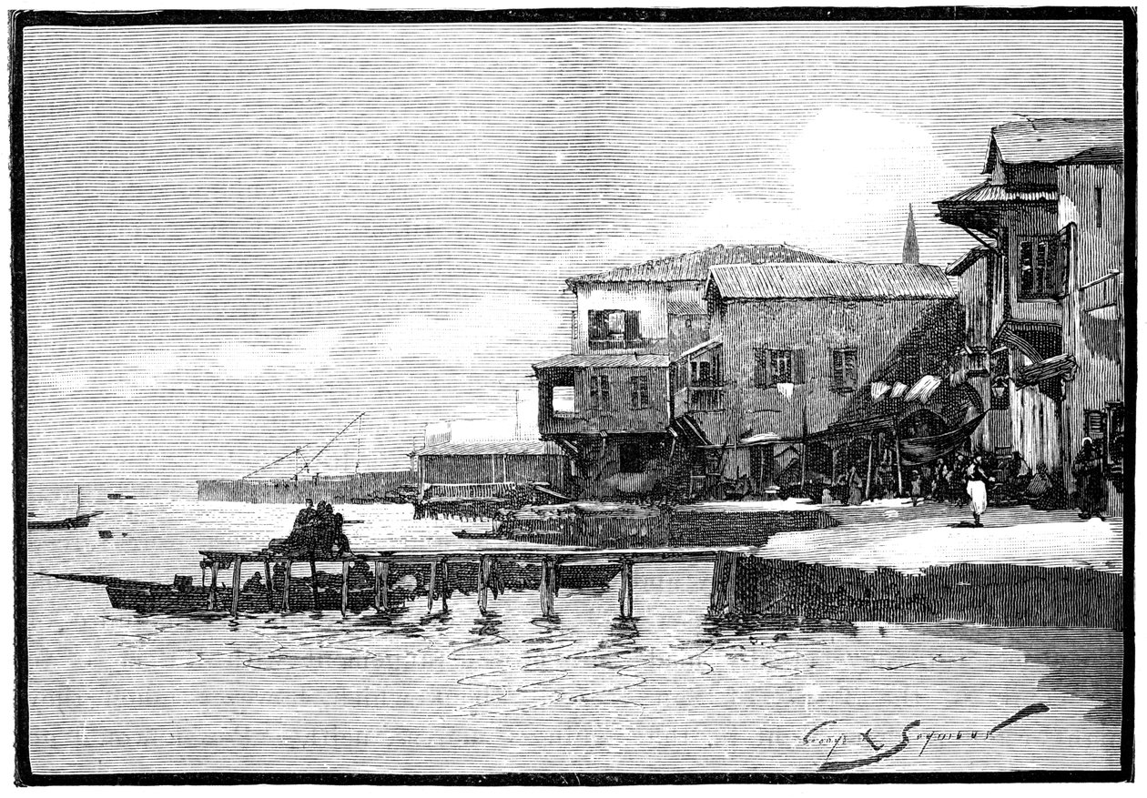 Der Yachthafen, Larnaka, Zypern, 1900 von Unbekannt