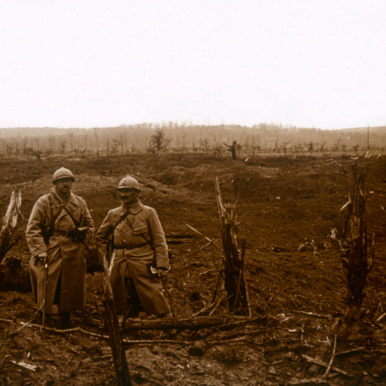 Richtung La Malmaison, Nordfrankreich, um 1914-1918 von Unbekannt