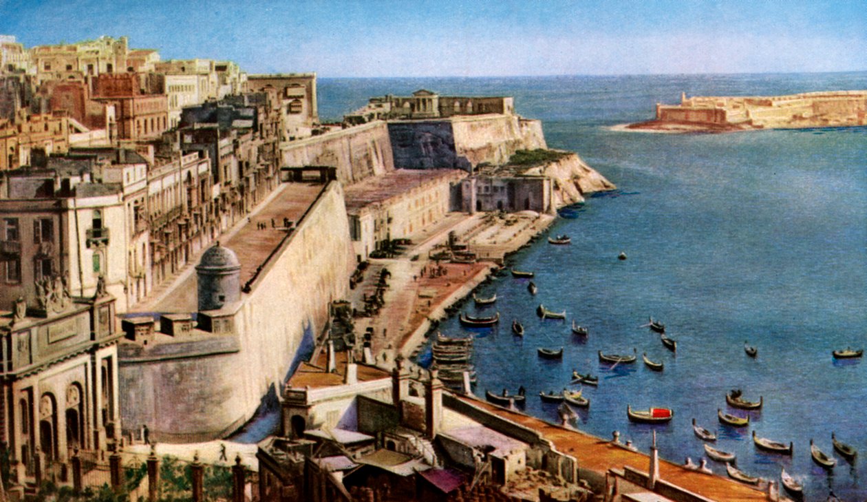 Valletta, Malta, um 1930er Jahre von Unbekannt