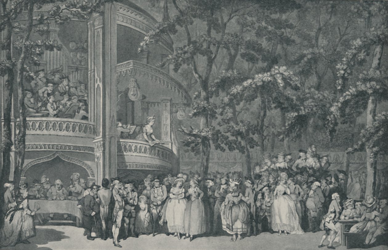 Vauxhall Gardens, 1785, 1920 von Unbekannt