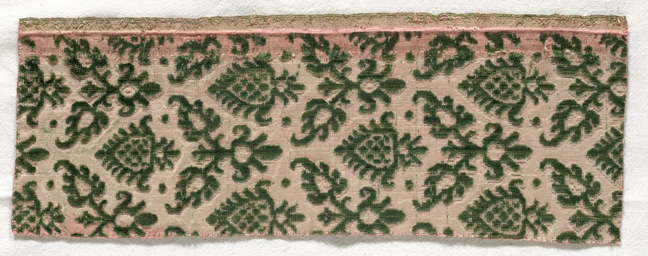 Samtfragment, 1500er Jahre von Unbekannt