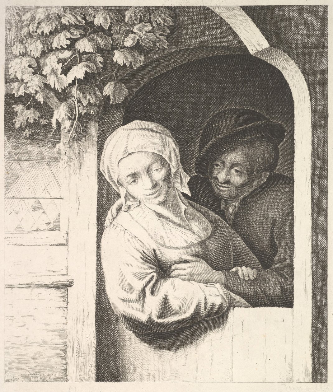 Dorfmädchen, 1610-85 von Unbekannt