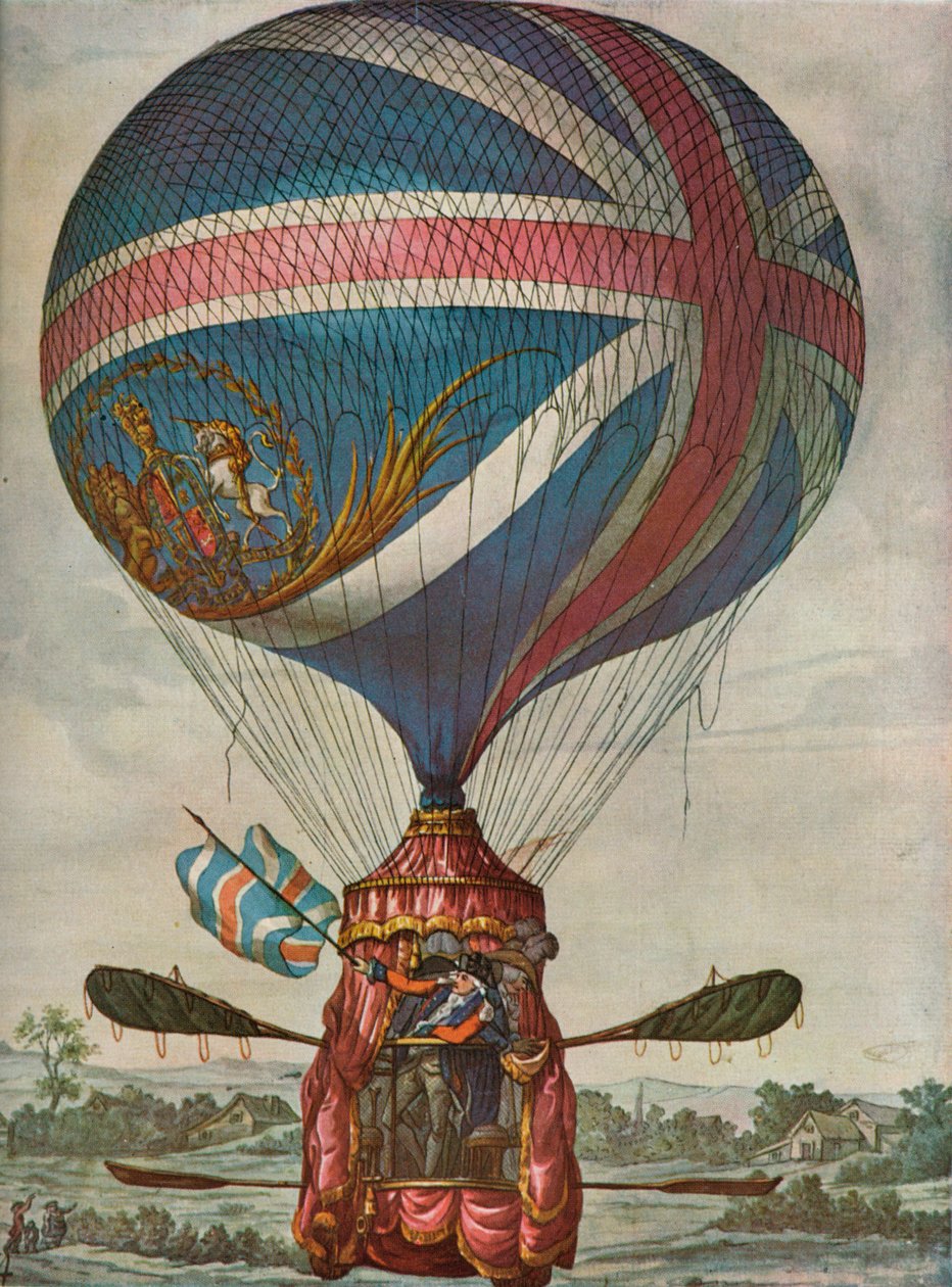 Vincent Lunardis zweiter Ballon: 3. Mai 1785, 1937 von Unbekannt
