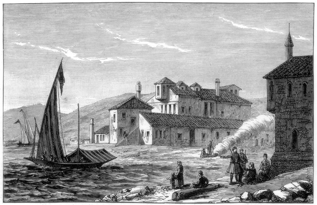 Wo Lord Byron starb, Missolonghi, Griechenland von Unbekannt