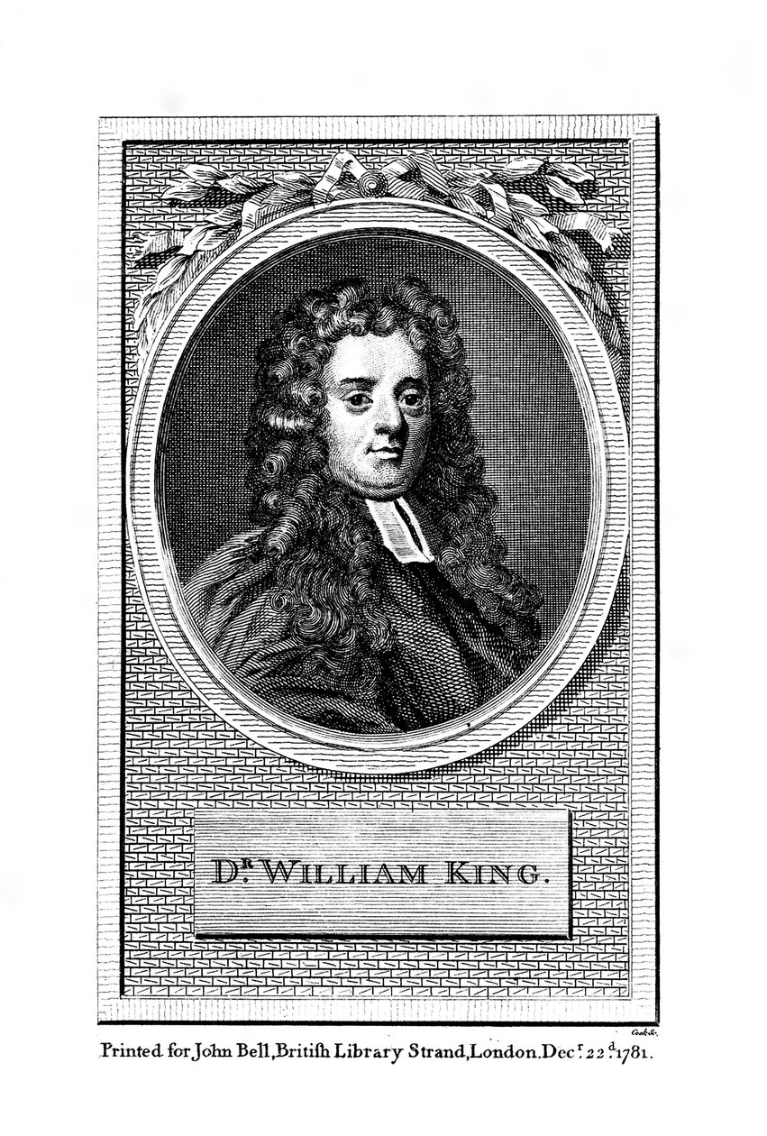 William King, englischer Dichter, 1781 von Unbekannt