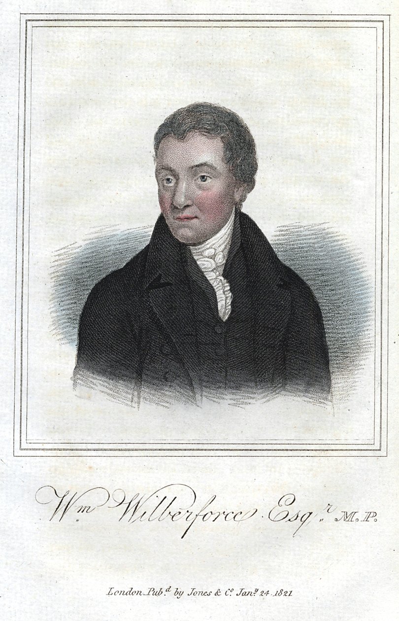William Wilberforce, englischer Anti-Sklaverei-Kämpfer, 1821 von Unbekannt