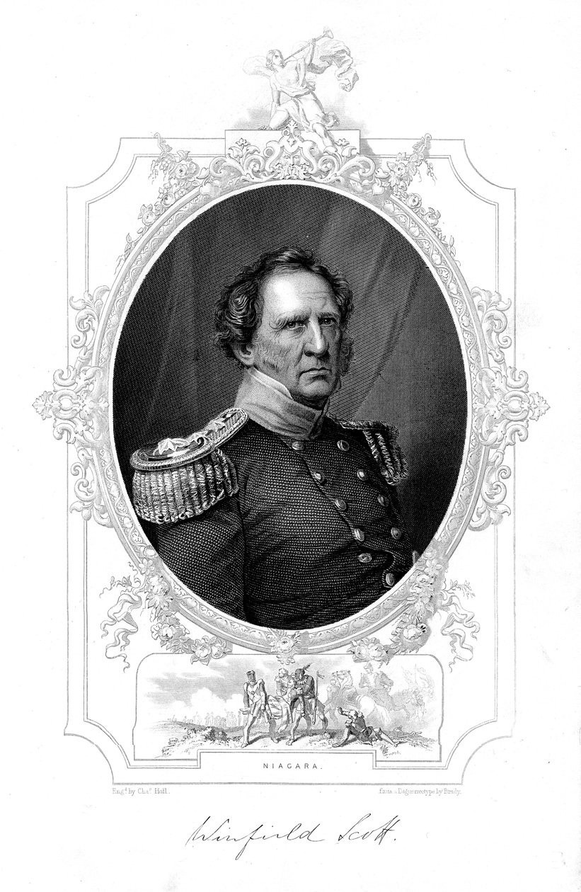 Winfield Scott, amerikanischer Soldat des 19. Jahrhunderts von Unbekannt