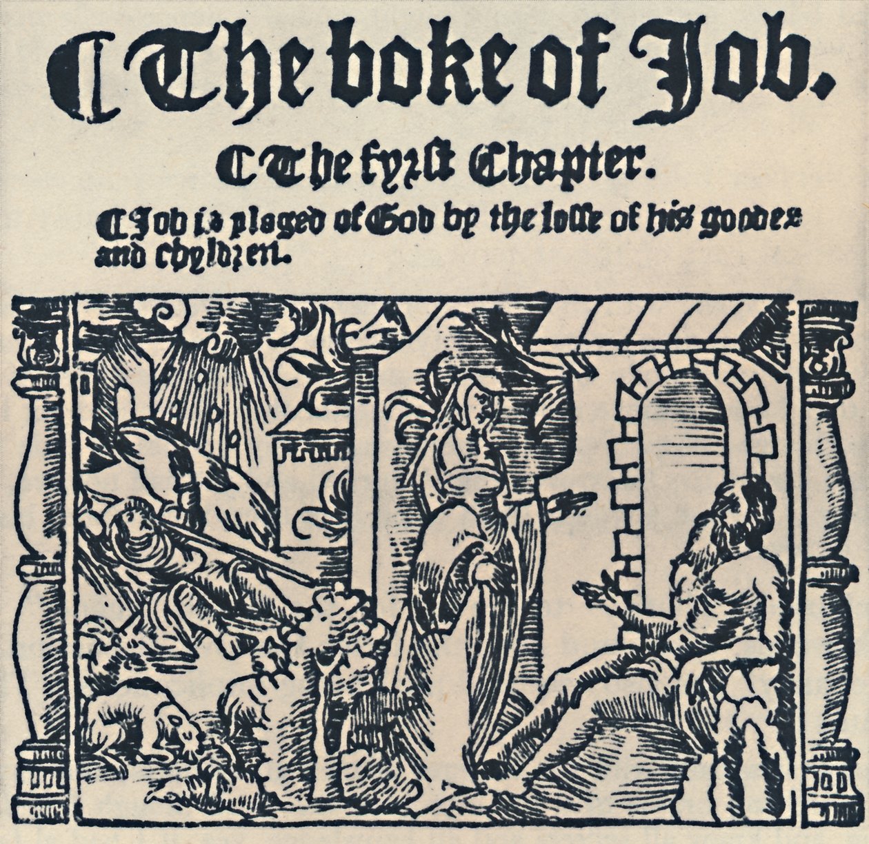 Holzschnitt aus der Großen Bibel, 1539, 1539, 1947 von Unbekannt