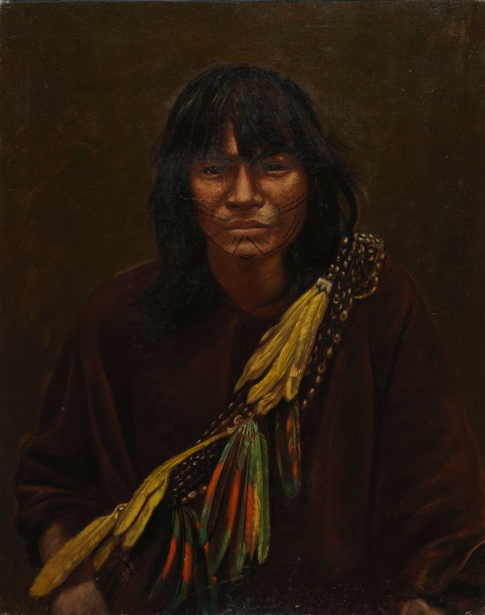 Zaparo-Indianer, ca. 1890-1892 von Unbekannt