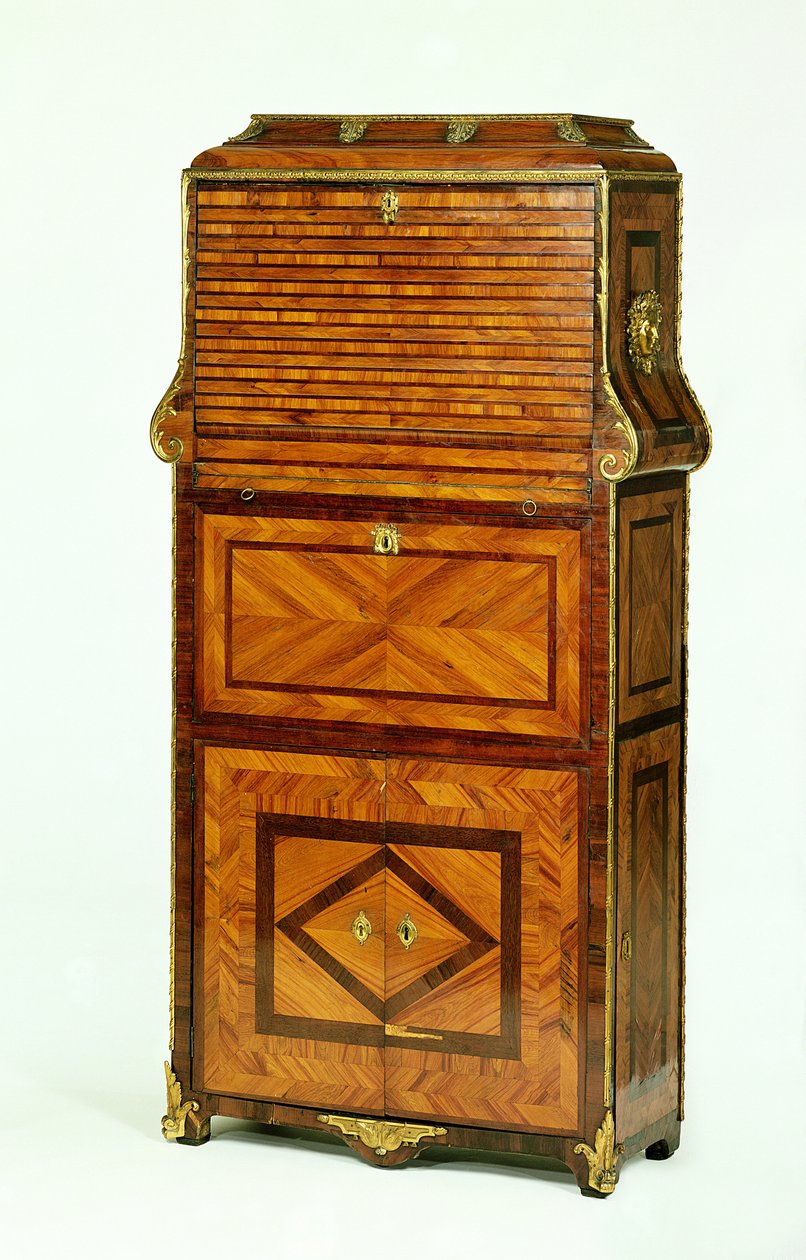 Louis XV furnierter Sekretär Cartonnier, um 1740 von Unbekannt Unbekannt