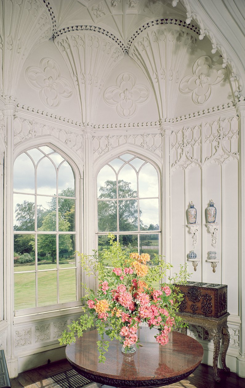 Das Wohnzimmer, Arbury Hall, Arbury, Warwickshire von Unbekannt Unbekannt