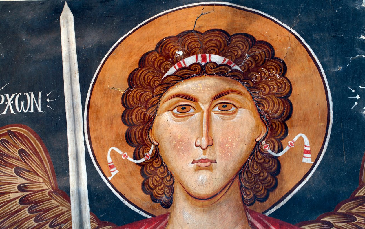 Byzantinisches Fresko aus dem 15. Jahrhundert von Unbekannt Unbekannt