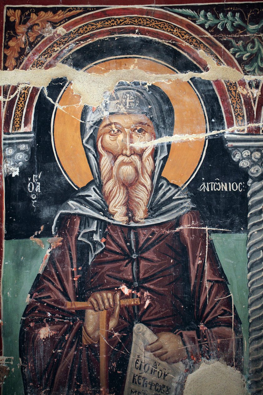 Byzantinisches Fresko aus dem 15. Jahrhundert von Unbekannt Unbekannt
