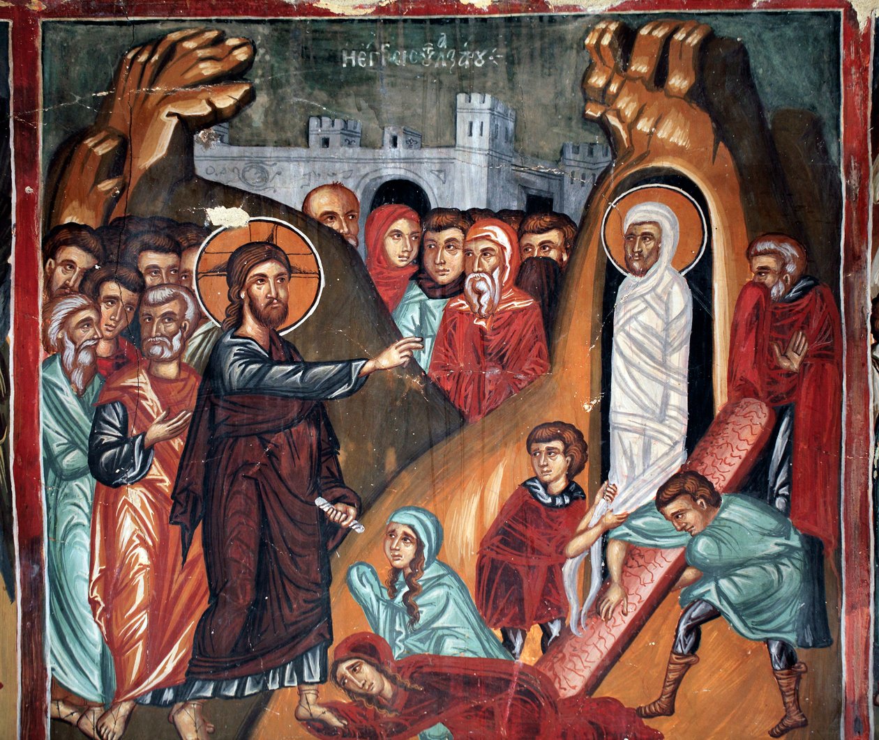 Byzantinisches Fresko aus dem 15. Jahrhundert von Unbekannt Unbekannt