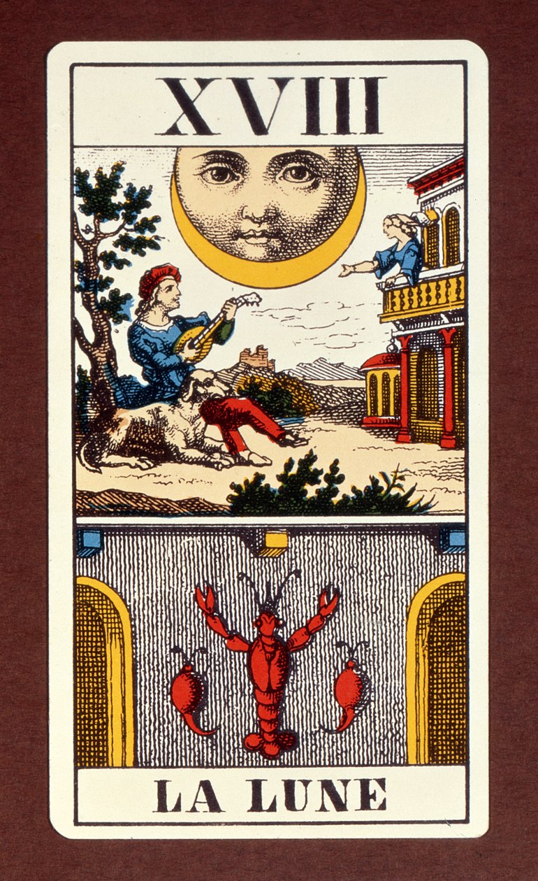 XVIIII Le Soleil, französische Tarotkarte der Sonne, 19. Jahrhundert von Unbekannt Unbekannt