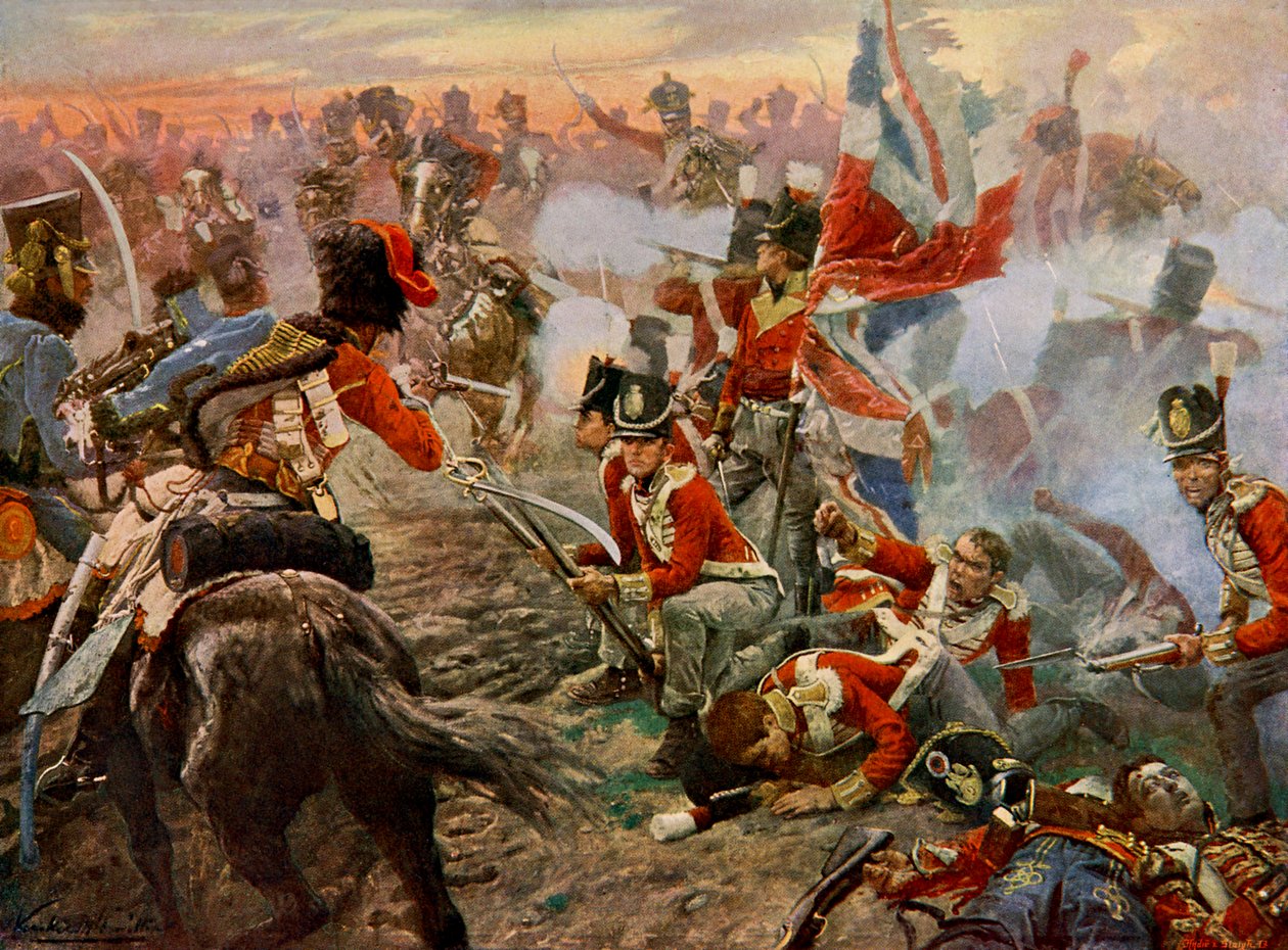 Schlacht von Quatre Bras im Jahr 1815 von Unbekannter Künstler