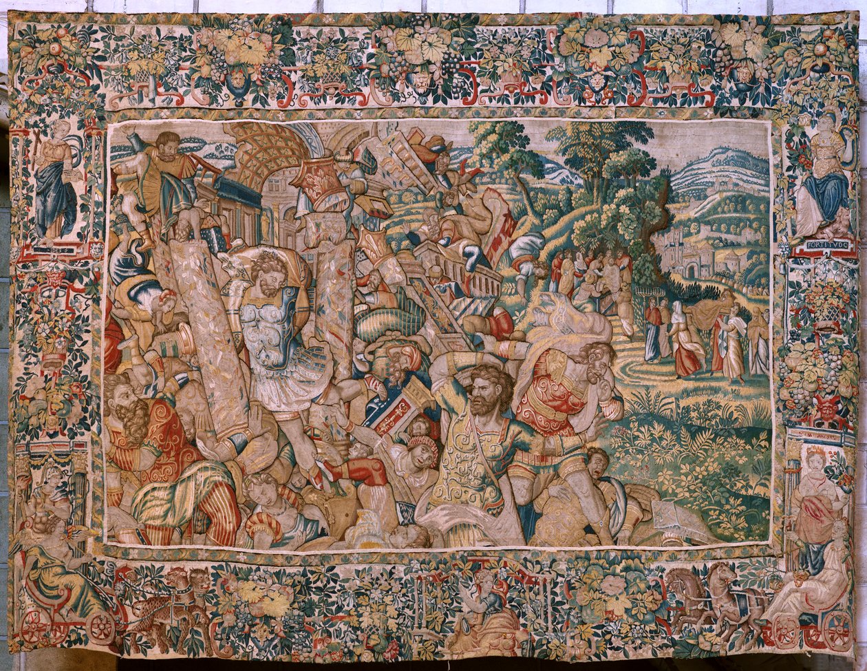 Kathedrale (Cathédrale Saint-Maurice). Flämischer Wandteppich. von Alec Hunter