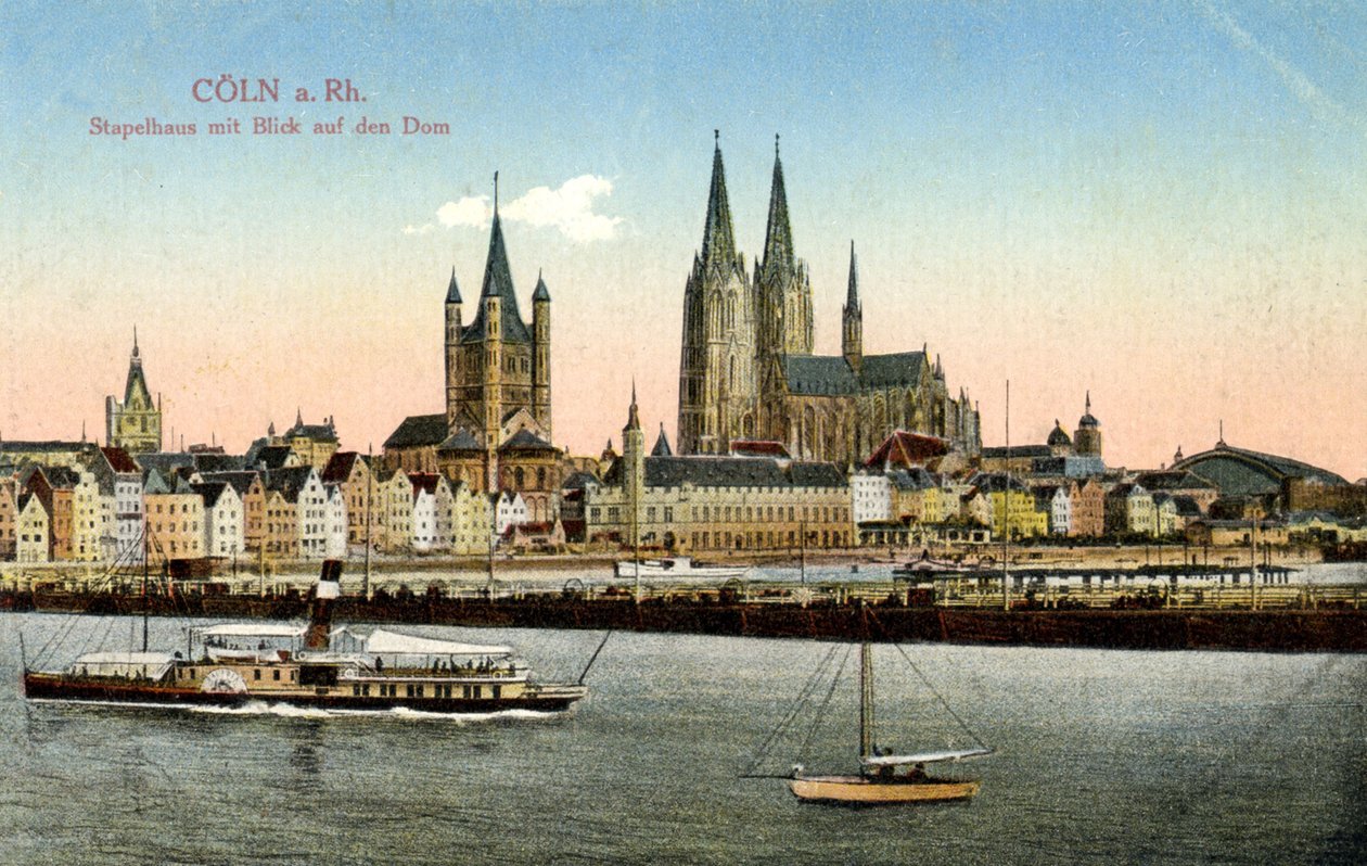 Köln Deutschland Anfang des 20. Jahrhunderts (Postkarte) von Unbekannter Künstler