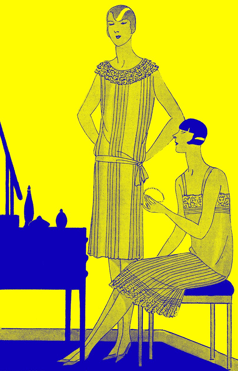 Mode: Unterwäsche im Frühling 1928 von Unbekannter Künstler