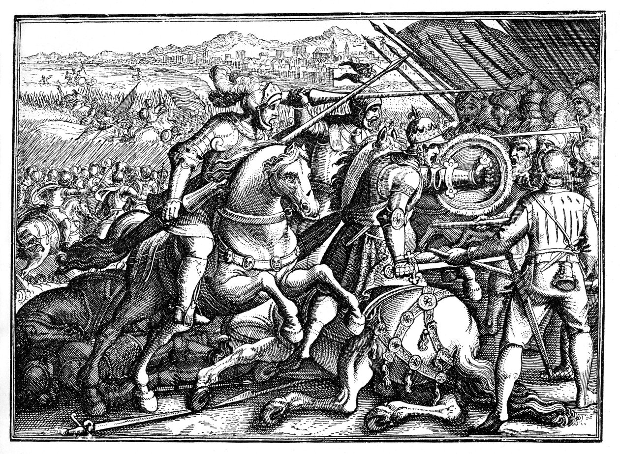 Franz I. von Frankreich gefangen genommen von Unbekannter Künstler