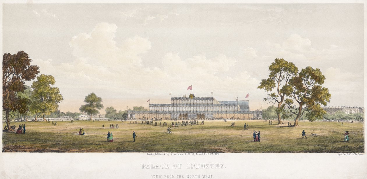 Große Ausstellung im Hyde Park 1851 von Unbekannter Künstler