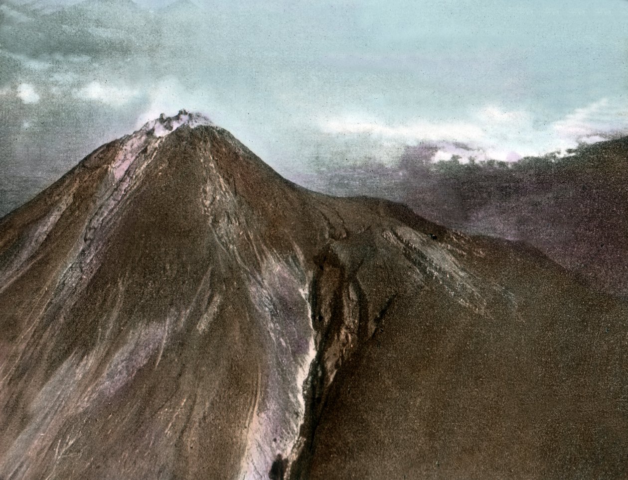 Vulkan Merapi auf der Insel Java von Unbekannter Künstler