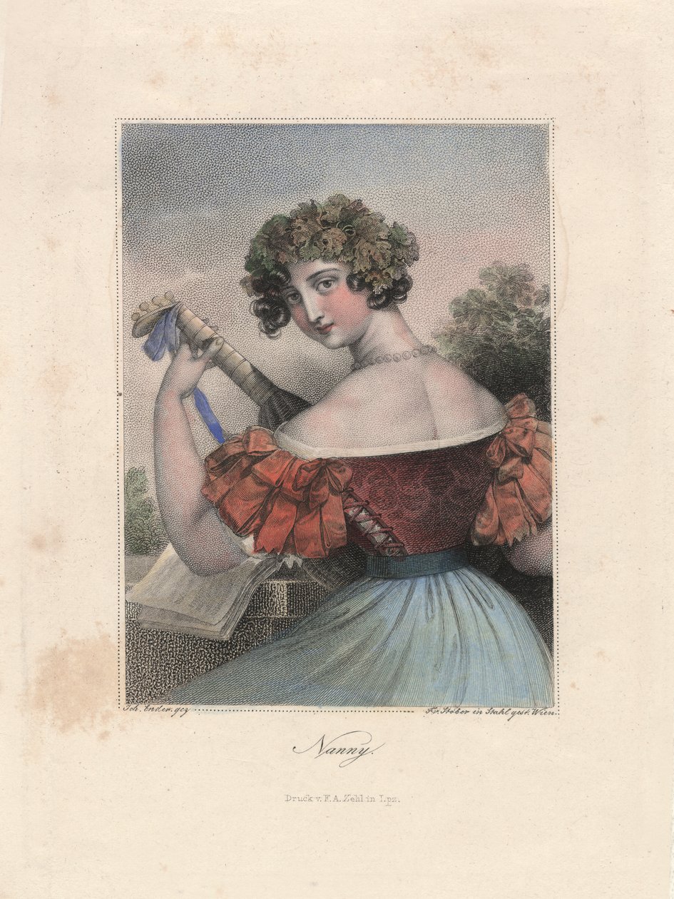 Nanny, Leipzig, um 1840 (Stich) von Unbekannter Künstler
