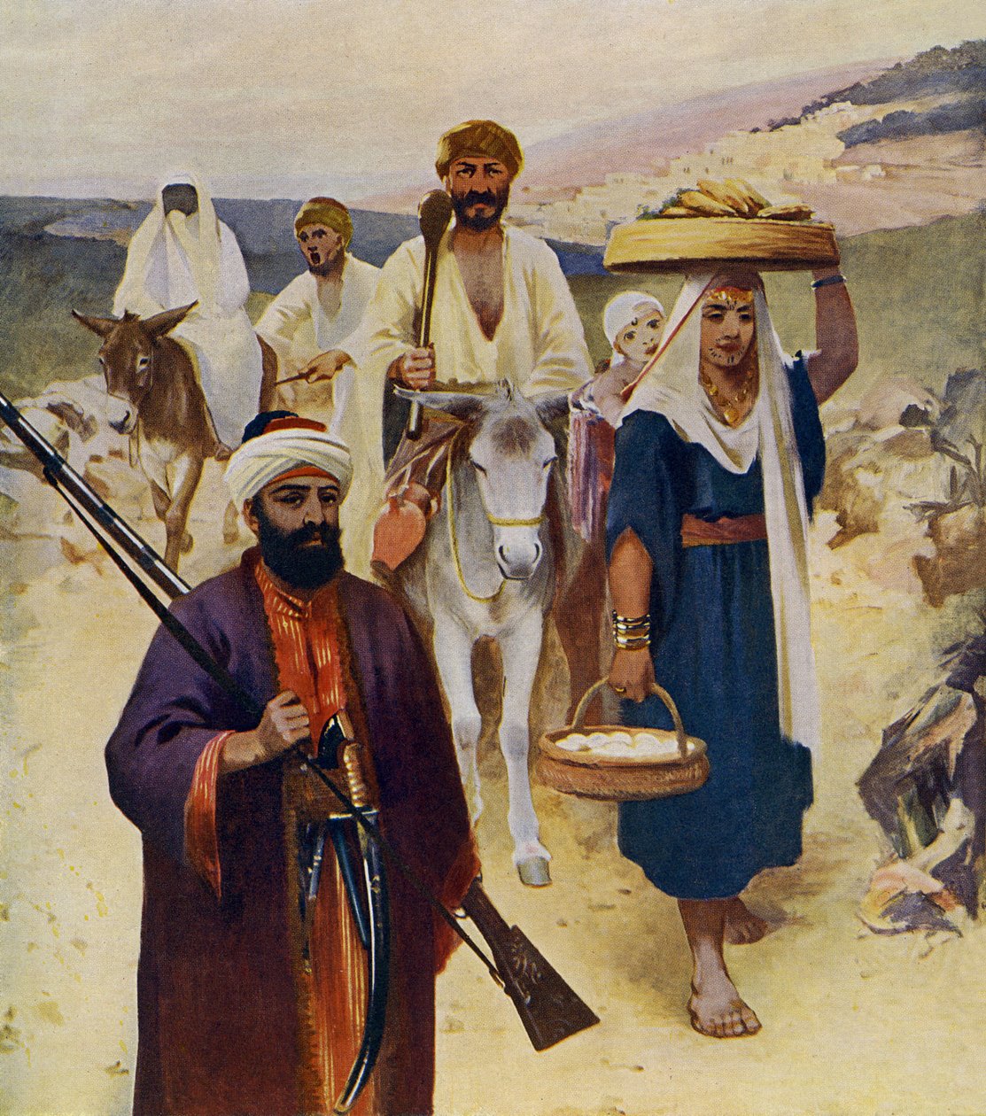 Auf dem Weg nach Nazareth von Unbekannter Künstler